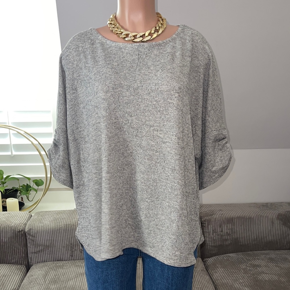 NWT Max Studio Heather Gray Women's Top